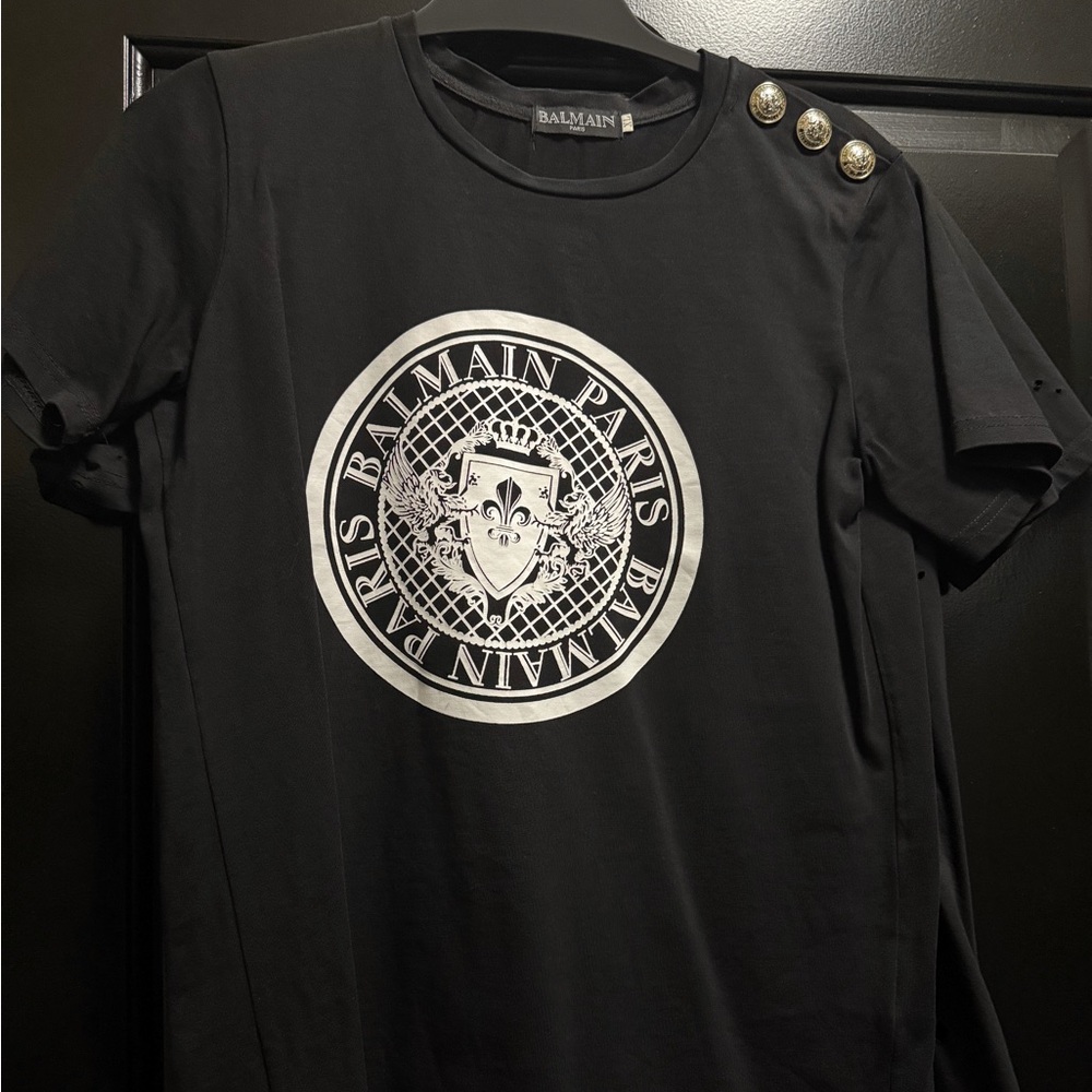 Balmain buttoned tshirt